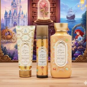 Disney Princess Body Wash Set - Gold and Cream
